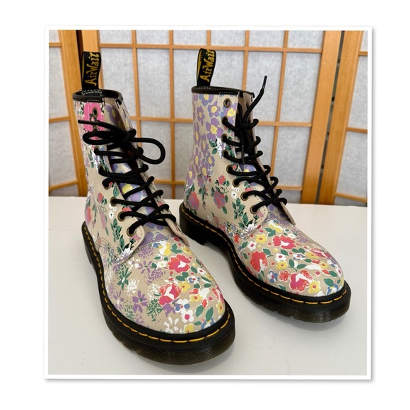 Dr. Martens 1460 Floral Lace-up Combat Boots - Picture 5 of 13